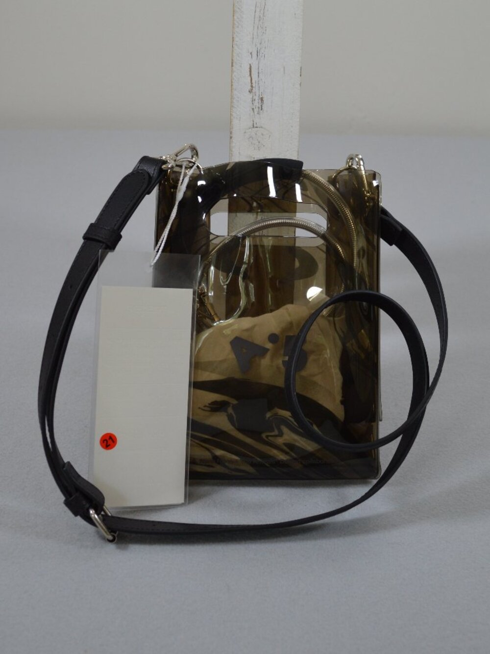 NWT nana-nana x The Arrivals A5 Mini Tote Safari PVC Crossbody Bag - Picture 2 of 14